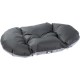 Ferplast Dog Cushion Dog Sofa Dog Bed for Large Dogs Dog Basket Removable Cover Orthopaedic Dog Bed Dog Mattress Washable Dog Mat Waterproof 110 x 70 x H 8 cm Grey