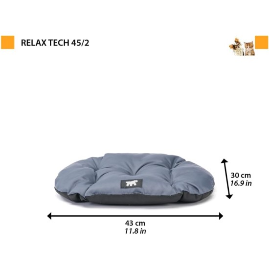 Ferplast Dog Cushion Dog Sofa Dog Bed for Large Dogs Dog Basket Removable Cover Orthopaedic Dog Bed Dog Mattress Washable Dog Mat Waterproof 110 x 70 x H 8 cm Grey Ferplast Dog Cushion Dog Sofa Dog Bed for Large Dogs Dog Basket Removable Cover Orthopaedic Dog Bed Dog Mattress Washable Dog Mat Waterproof 110 x 70 x H 8 cm Grey