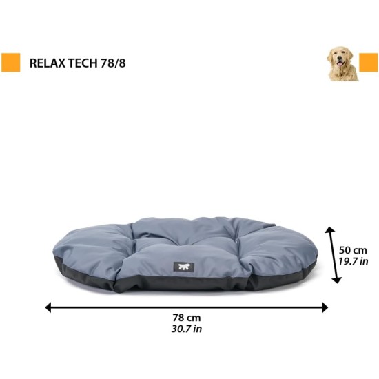 Ferplast Dog Cushion Dog Sofa Dog Bed for Large Dogs Dog Basket Removable Cover Orthopaedic Dog Bed Dog Mattress Washable Dog Mat Waterproof 110 x 70 x H 8 cm Grey Ferplast Dog Cushion Dog Sofa Dog Bed for Large Dogs Dog Basket Removable Cover Orthopaedic Dog Bed Dog Mattress Washable Dog Mat Waterproof 110 x 70 x H 8 cm Grey