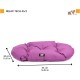 Ferplast Dog Cushion Dog Sofa Dog Bed for Large Dogs Dog Basket Removable Cover Orthopaedic Dog Bed Dog Mattress Washable Dog Mat Waterproof 110 x 70 x H 8 cm Grey