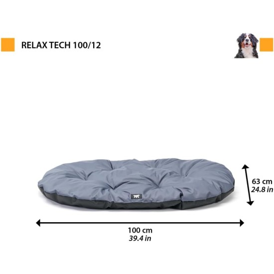 Ferplast Dog Cushion Dog Sofa Dog Bed for Large Dogs Dog Basket Removable Cover Orthopaedic Dog Bed Dog Mattress Washable Dog Mat Waterproof 110 x 70 x H 8 cm Grey Ferplast Dog Cushion Dog Sofa Dog Bed for Large Dogs Dog Basket Removable Cover Orthopaedic Dog Bed Dog Mattress Washable Dog Mat Waterproof 110 x 70 x H 8 cm Grey