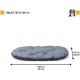 Ferplast Dog Cushion Dog Sofa Dog Bed for Large Dogs Dog Basket Removable Cover Orthopaedic Dog Bed Dog Mattress Washable Dog Mat Waterproof 110 x 70 x H 8 cm Grey