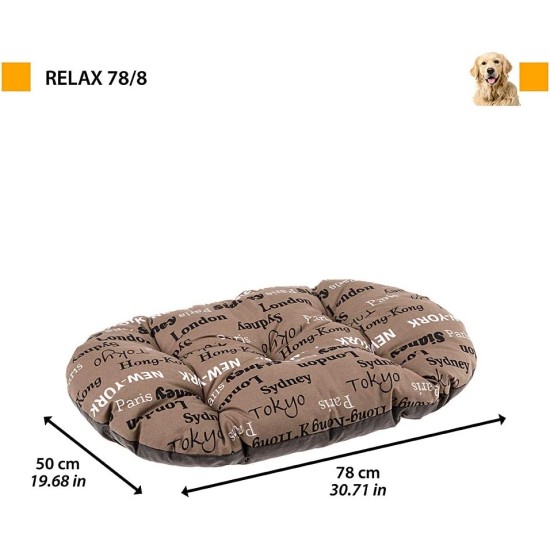 Ferplast Hundebett Relax, Hundekissen, Katzenkissen, Hundematte für Hundehütten und Autos – waschbar – aus Baumwolle mit weicher Polsterung, 43 x 30 cm. Braun Ferplast Hundebett Relax, Hundekissen, Katzenkissen, Hundematte für Hundehütten und Autos – waschbar – aus Baumwolle mit weicher Polsterung, 43 x 30 cm. Braun