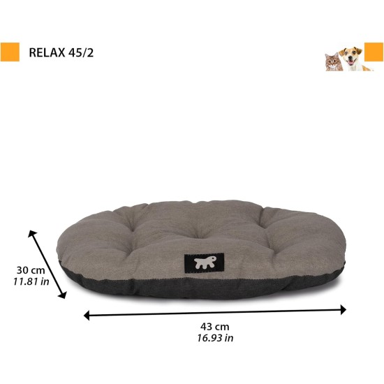 Ferplast Hundebett Relax, Hundekissen, Katzenkissen, Hundematte für Hundehütten und Autos – waschbar – aus Baumwolle mit weicher Polsterung, 43 x 30 cm. Braun Ferplast Hundebett Relax, Hundekissen, Katzenkissen, Hundematte für Hundehütten und Autos – waschbar – aus Baumwolle mit weicher Polsterung, 43 x 30 cm. Braun