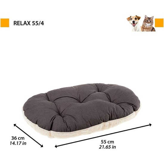 Ferplast Hundebett Relax, Hundekissen, Katzenkissen, Hundematte für Hundehütten und Autos – waschbar – aus Baumwolle mit weicher Polsterung, 43 x 30 cm. Braun Ferplast Hundebett Relax, Hundekissen, Katzenkissen, Hundematte für Hundehütten und Autos – waschbar – aus Baumwolle mit weicher Polsterung, 43 x 30 cm. Braun