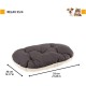 Ferplast Hundebett Relax, Hundekissen, Katzenkissen, Hundematte für Hundehütten und Autos – waschbar – aus Baumwolle mit weicher Polsterung, 43 x 30 cm. Braun Ferplast Hundebett Relax, Hundekissen, Katzenkissen, Hundematte für Hundehütten und Autos – waschbar – aus Baumwolle mit weicher Polsterung, 43 x 30 cm. Braun