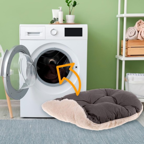 Ferplast Hundebett Relax, Hundekissen, Katzenkissen, Hundematte für Hundehütten und Autos – waschbar – aus Baumwolle mit weicher Polsterung, 43 x 30 cm. Braun Ferplast Hundebett Relax, Hundekissen, Katzenkissen, Hundematte für Hundehütten und Autos – waschbar – aus Baumwolle mit weicher Polsterung, 43 x 30 cm. Braun