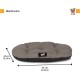 Ferplast Hundebett Relax, Hundekissen, Katzenkissen, Hundematte für Hundehütten und Autos – waschbar – aus Baumwolle mit weicher Polsterung, 43 x 30 cm. Braun Ferplast Hundebett Relax, Hundekissen, Katzenkissen, Hundematte für Hundehütten und Autos – waschbar – aus Baumwolle mit weicher Polsterung, 43 x 30 cm. Braun