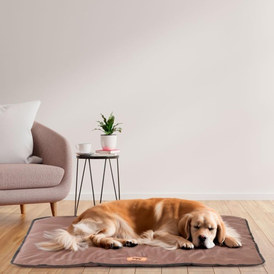 Ferplast Jolly Dog and Cat Mat, Washable Dog Bed, Dog Cushion, Waterproof and Scratch-Resistant, Mat for Dog Kennels, Car, Dog Basket, 83 x 50 cm, M, Brown Ferplast Jolly Dog and Cat Mat, Washable Dog Bed, Dog Cushion, Waterproof and Scratch-Resistant, Mat for Dog Kennels, Car, Dog Basket, 83 x 50 cm, M, Brown