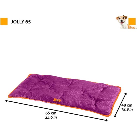 Ferplast Jolly Dog and Cat Mat, Washable Dog Bed, Dog Cushion, Waterproof and Scratch-Resistant, Mat for Dog Kennels, Car, Dog Basket, 83 x 50 cm, M, Brown Ferplast Jolly Dog and Cat Mat, Washable Dog Bed, Dog Cushion, Waterproof and Scratch-Resistant, Mat for Dog Kennels, Car, Dog Basket, 83 x 50 cm, M, Brown