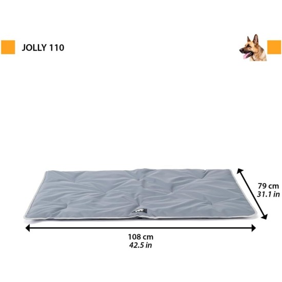 Ferplast Jolly Dog and Cat Mat, Washable Dog Bed, Dog Cushion, Waterproof and Scratch-Resistant, Mat for Dog Kennels, Car, Dog Basket, 83 x 50 cm, M, Brown Ferplast Jolly Dog and Cat Mat, Washable Dog Bed, Dog Cushion, Waterproof and Scratch-Resistant, Mat for Dog Kennels, Car, Dog Basket, 83 x 50 cm, M, Brown
