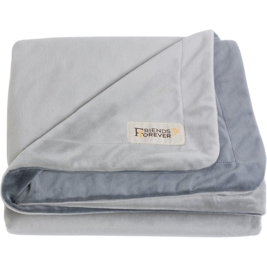 Friends Forever Heavy Duty Dog Blanket for Couch Protector, Two Tone Reversible Pet Hair Resistant Blanket for Dogs, Cats, Bed, Kennel, Crate, Car Seat, Soft Velvet, Warm Fleece (Large, 130X Friends Forever Heavy Duty Dog Blanket for Couch Protector, Two Tone Reversible Pet Hair Resistant Blanket for Dogs, Cats, Bed, Kennel, Crate, Car Seat, Soft Velvet, Warm Fleece (Large, 130X