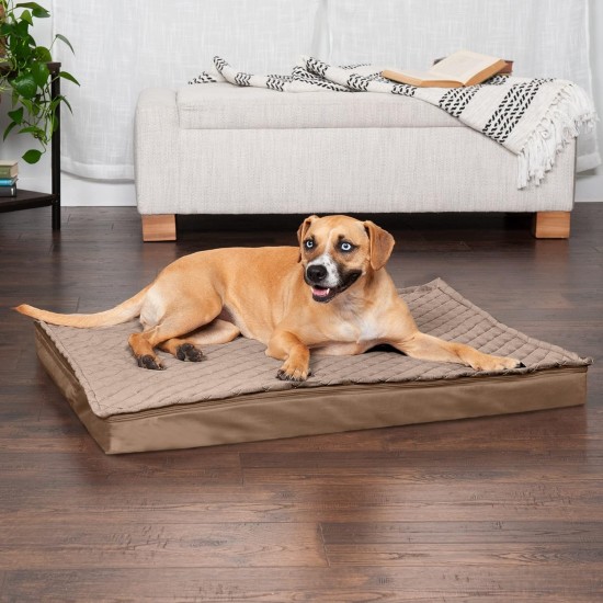 Furhaven Extra Soft Replacement Faux Fur Suede Dog Bed Cover Large Cream Furhaven Extra Soft Replacement Faux Fur Suede Dog Bed Cover Large Cream