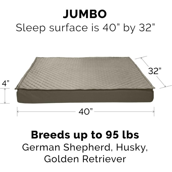 Furhaven Extra Soft Replacement Faux Fur Suede Dog Bed Cover Large Cream Furhaven Extra Soft Replacement Faux Fur Suede Dog Bed Cover Large Cream
