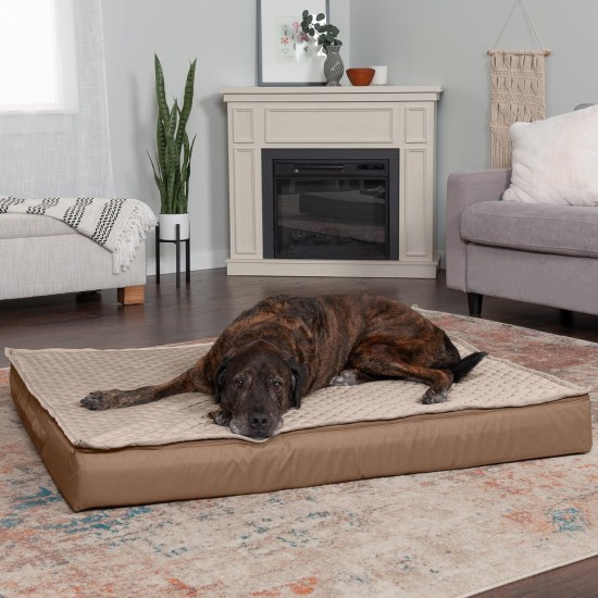 Furhaven Extra Soft Replacement Faux Fur Suede Dog Bed Cover Large Cream Furhaven Extra Soft Replacement Faux Fur Suede Dog Bed Cover Large Cream