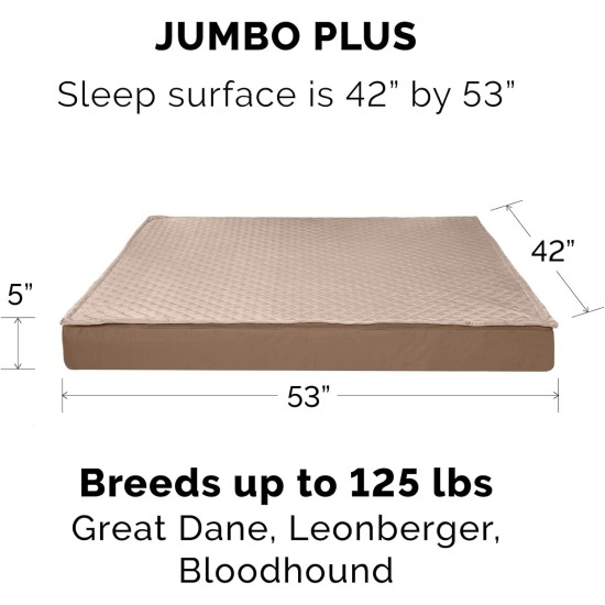 Furhaven Extra Soft Replacement Faux Fur Suede Dog Bed Cover Large Cream Furhaven Extra Soft Replacement Faux Fur Suede Dog Bed Cover Large Cream
