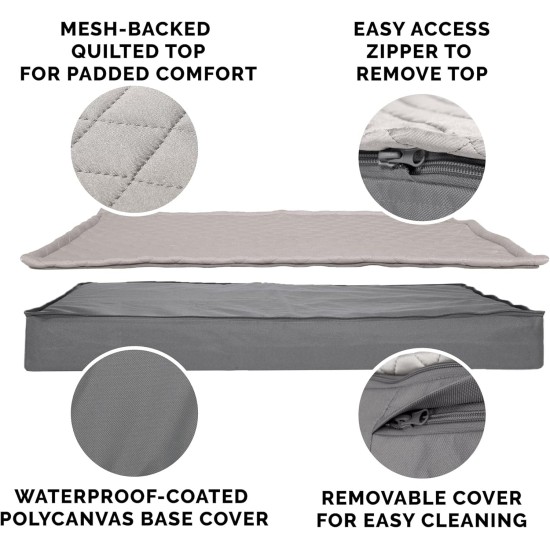 Furhaven Extra Soft Replacement Faux Fur Suede Dog Bed Cover Large Cream Furhaven Extra Soft Replacement Faux Fur Suede Dog Bed Cover Large Cream