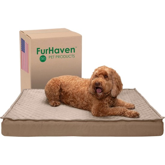 Furhaven Extra Soft Replacement Faux Fur Suede Dog Bed Cover Large Cream Furhaven Extra Soft Replacement Faux Fur Suede Dog Bed Cover Large Cream