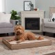 Furhaven Extra Soft Replacement Faux Fur Suede Dog Bed Cover Large Cream Furhaven Extra Soft Replacement Faux Fur Suede Dog Bed Cover Large Cream