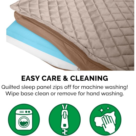 Furhaven Extra Soft Replacement Faux Fur Suede Dog Bed Cover Large Cream Furhaven Extra Soft Replacement Faux Fur Suede Dog Bed Cover Large Cream