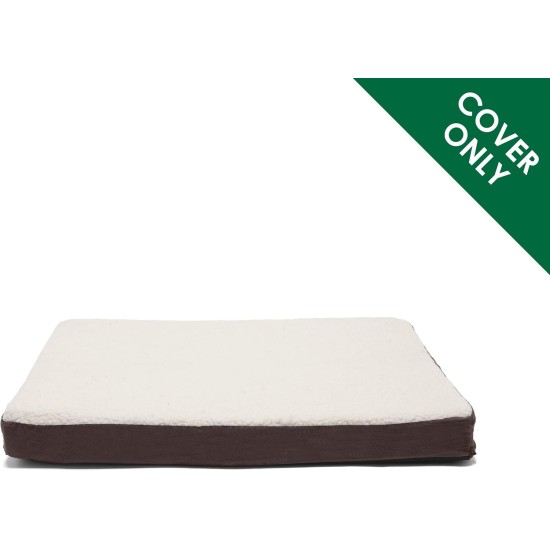 Furhaven Extra Soft Replacement Faux Fur Suede Dog Bed Cover Large Cream Furhaven Extra Soft Replacement Faux Fur Suede Dog Bed Cover Large Cream