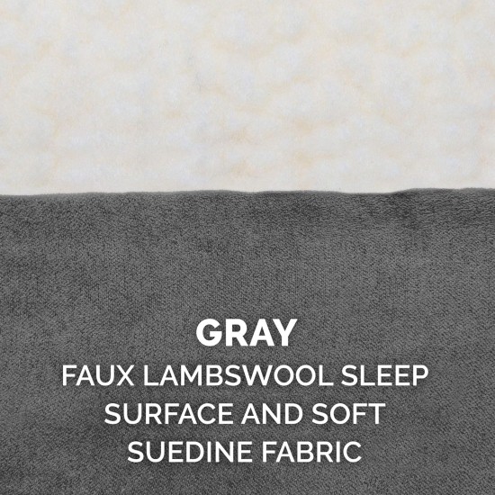 Furhaven Extra Soft Replacement Faux Fur Suede Dog Bed Cover Large Cream Furhaven Extra Soft Replacement Faux Fur Suede Dog Bed Cover Large Cream