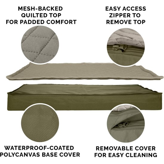 Furhaven Extra Soft Replacement Faux Fur Suede Dog Bed Cover Large Cream Furhaven Extra Soft Replacement Faux Fur Suede Dog Bed Cover Large Cream