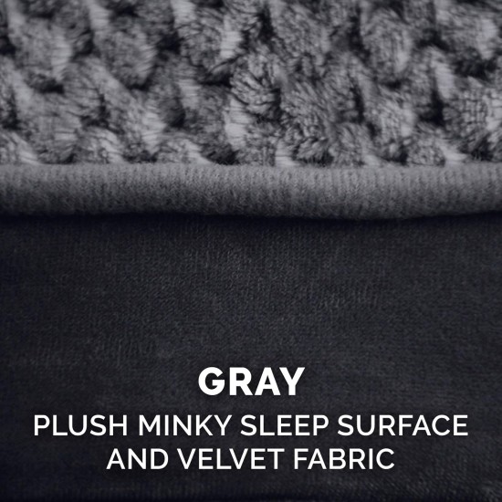 Furhaven Minky Replacement Cover for Dog Bed Plush Velvet Grey Jumbo Plus (XXL) Furhaven Minky Replacement Cover for Dog Bed Plush Velvet Grey Jumbo Plus (XXL)