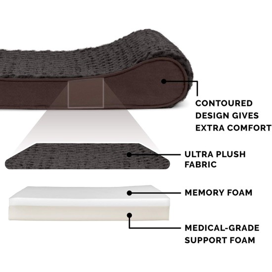 Furhaven Minky Replacement Cover for Dog Bed Plush Velvet Grey Jumbo Plus (XXL) Furhaven Minky Replacement Cover for Dog Bed Plush Velvet Grey Jumbo Plus (XXL)