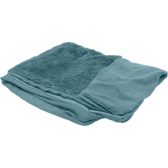 Furhaven Pet Dog Bed Cover | Ultra Plush Faux Fur & Suede Traditional Sofa-Style Living Room Couch Pet Bed Replacement Cover for Dogs & Cats, Deep Pool, Medium Furhaven Pet Dog Bed Cover | Ultra Plush Faux Fur & Suede Traditional Sofa-Style Living Room Couch Pet Bed Replacement Cover for Dogs & Cats, Deep Pool, Medium