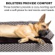 Furhaven Pet Faux Fur & Velvet Memory Top Sofa Pet Bed, Medium, Dark Sage Furhaven Pet Faux Fur & Velvet Memory Top Sofa Pet Bed, Medium, Dark Sage