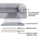 Furhaven Pet Faux Fur & Velvet Memory Top Sofa Pet Bed, Medium, Dark Sage Furhaven Pet Faux Fur & Velvet Memory Top Sofa Pet Bed, Medium, Dark Sage