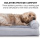 Furhaven Pet Faux Fur & Velvet Memory Top Sofa Pet Bed, Medium, Dark Sage Furhaven Pet Faux Fur & Velvet Memory Top Sofa Pet Bed, Medium, Dark Sage