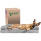 Furhaven Pet Faux Fur & Velvet Memory Top Sofa Pet Bed, Medium, Dark Sage Furhaven Pet Faux Fur & Velvet Memory Top Sofa Pet Bed, Medium, Dark Sage