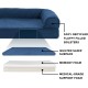 Furhaven Pet Faux Fur & Velvet Memory Top Sofa Pet Bed, Medium, Dark Sage Furhaven Pet Faux Fur & Velvet Memory Top Sofa Pet Bed, Medium, Dark Sage