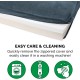 Furhaven Pet Faux Fur & Velvet Memory Top Sofa Pet Bed, Medium, Dark Sage Furhaven Pet Faux Fur & Velvet Memory Top Sofa Pet Bed, Medium, Dark Sage