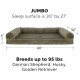 Furhaven Pet Faux Fur & Velvet Memory Top Sofa Pet Bed, Medium, Dark Sage Furhaven Pet Faux Fur & Velvet Memory Top Sofa Pet Bed, Medium, Dark Sage