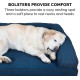 Furhaven Pet Faux Fur & Velvet Memory Top Sofa Pet Bed, Medium, Dark Sage Furhaven Pet Faux Fur & Velvet Memory Top Sofa Pet Bed, Medium, Dark Sage