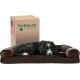 Furhaven Pet Faux Fur & Velvet Memory Top Sofa Pet Bed, Medium, Dark Sage Furhaven Pet Faux Fur & Velvet Memory Top Sofa Pet Bed, Medium, Dark Sage