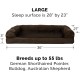Furhaven Pet Faux Fur & Velvet Memory Top Sofa Pet Bed, Medium, Dark Sage Furhaven Pet Faux Fur & Velvet Memory Top Sofa Pet Bed, Medium, Dark Sage