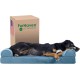 Furhaven Pet Faux Fur & Velvet Memory Top Sofa Pet Bed, Medium, Dark Sage Furhaven Pet Faux Fur & Velvet Memory Top Sofa Pet Bed, Medium, Dark Sage