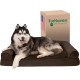 Furhaven Pet Faux Fur & Velvet Memory Top Sofa Pet Bed, Medium, Dark Sage Furhaven Pet Faux Fur & Velvet Memory Top Sofa Pet Bed, Medium, Dark Sage