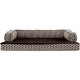 Furhaven Pet Faux Fur & Velvet Memory Top Sofa Pet Bed, Medium, Dark Sage Furhaven Pet Faux Fur & Velvet Memory Top Sofa Pet Bed, Medium, Dark Sage