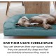 Furhaven Pet Faux Fur & Velvet Memory Top Sofa Pet Bed, Medium, Dark Sage Furhaven Pet Faux Fur & Velvet Memory Top Sofa Pet Bed, Medium, Dark Sage
