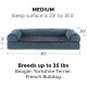 Furhaven Pet Faux Fur & Velvet Memory Top Sofa Pet Bed, Medium, Dark Sage Furhaven Pet Faux Fur & Velvet Memory Top Sofa Pet Bed, Medium, Dark Sage