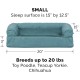 Furhaven Pet Faux Fur & Velvet Memory Top Sofa Pet Bed, Medium, Dark Sage