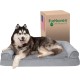 Furhaven Pet Faux Fur & Velvet Memory Top Sofa Pet Bed, Medium, Dark Sage Furhaven Pet Faux Fur & Velvet Memory Top Sofa Pet Bed, Medium, Dark Sage