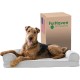 Furhaven Pet Faux Fur & Velvet Memory Top Sofa Pet Bed, Medium, Dark Sage Furhaven Pet Faux Fur & Velvet Memory Top Sofa Pet Bed, Medium, Dark Sage