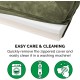 Furhaven Pet Faux Fur & Velvet Memory Top Sofa Pet Bed, Medium, Dark Sage Furhaven Pet Faux Fur & Velvet Memory Top Sofa Pet Bed, Medium, Dark Sage