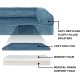 Furhaven Pet Faux Fur & Velvet Memory Top Sofa Pet Bed, Medium, Dark Sage Furhaven Pet Faux Fur & Velvet Memory Top Sofa Pet Bed, Medium, Dark Sage